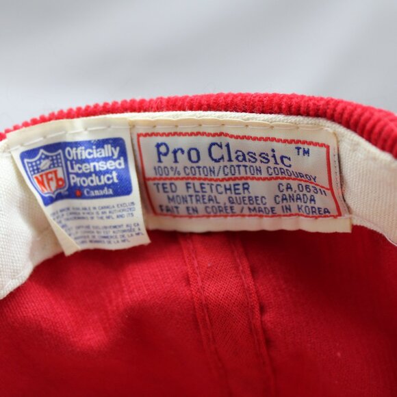 San Francisco 49ers Hat (VTG) - Helmet Graphic Corduroy Classic - Adult Snapback - Picture 9 of 9